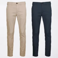 Sale Indicode Herre Freddo to pak ch Plantebukser Irish Cream/​Navy