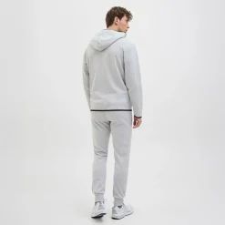 Discount JACK & JONES Herre Fusion Joggers Light Grey Melange