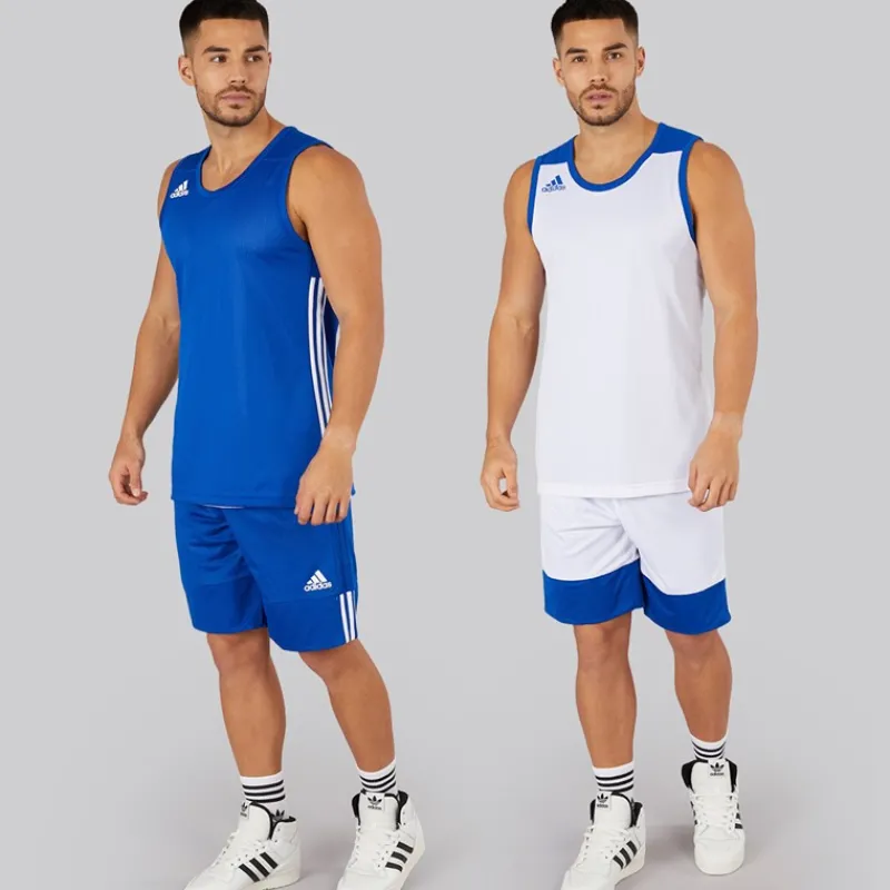 Sale adidas Herre 3G Speed Reversible Basketball Shorts Collegiate Royal/Hvid Blå