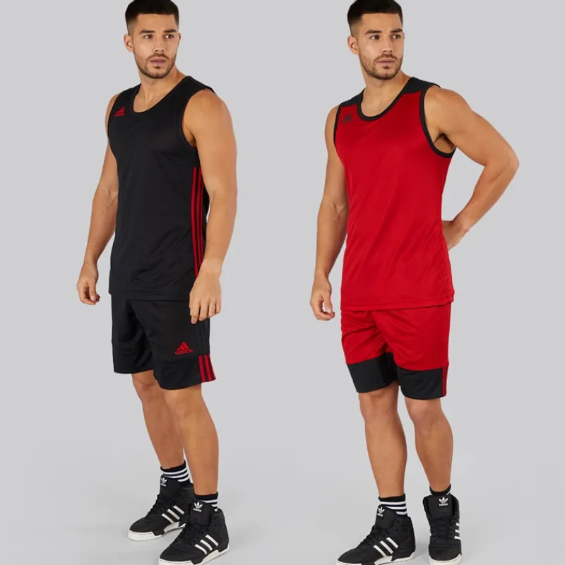 adidas Herre 3G Speed Reversible Basketball Shorts /Power Red Sort
