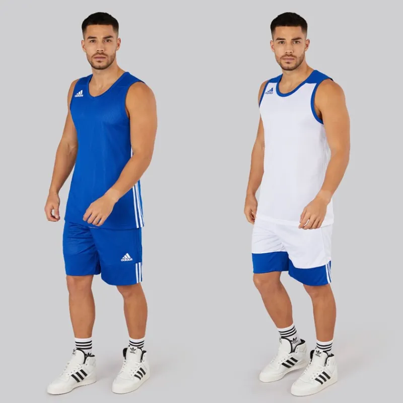 New adidas Herre 3G Speed Vendbar Basketball Trøje Collegiate Royal/Hvid Blå