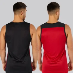 Online adidas Herre 3G Speed Vendbar Basketball Trøje Sort/​Power Red Flerfarvet