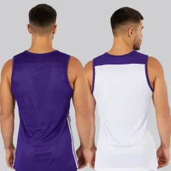 Hot adidas Herre 3G Speed Vendbar Basketball Trøje Collegiate Purple/​Hvid lilla