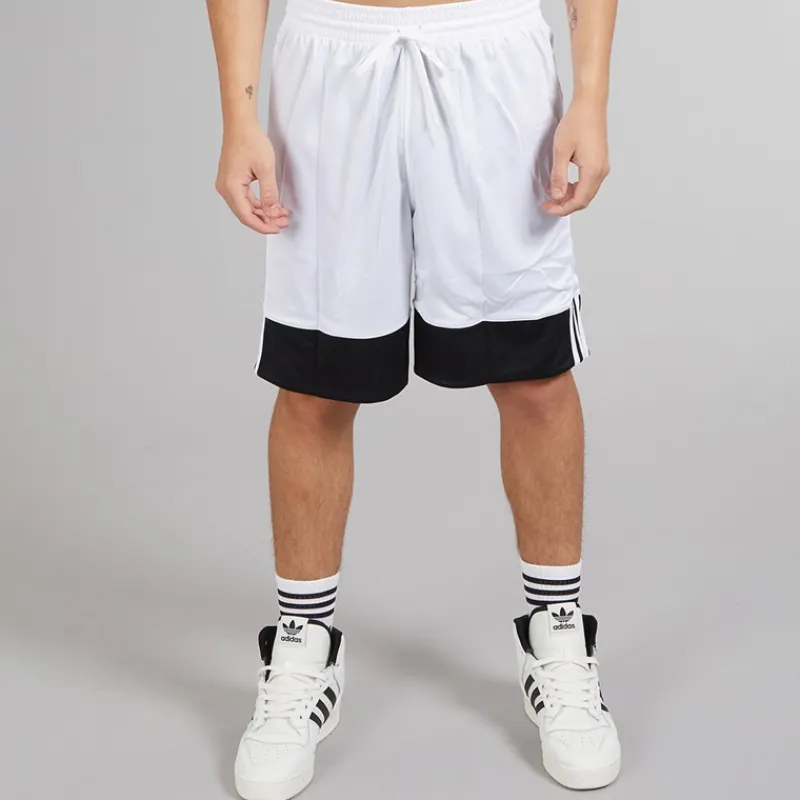 Discount adidas Herre 3G Speed Vendbare Basketball Shorts /Hvid Sort