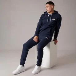 Clearance Ellesse Herre Giffone Hættetrøje Navy Marineblå