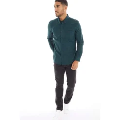 Sale Ben Sherman Herre Gingham Langærmet shirts Grøn Mørkegrøn