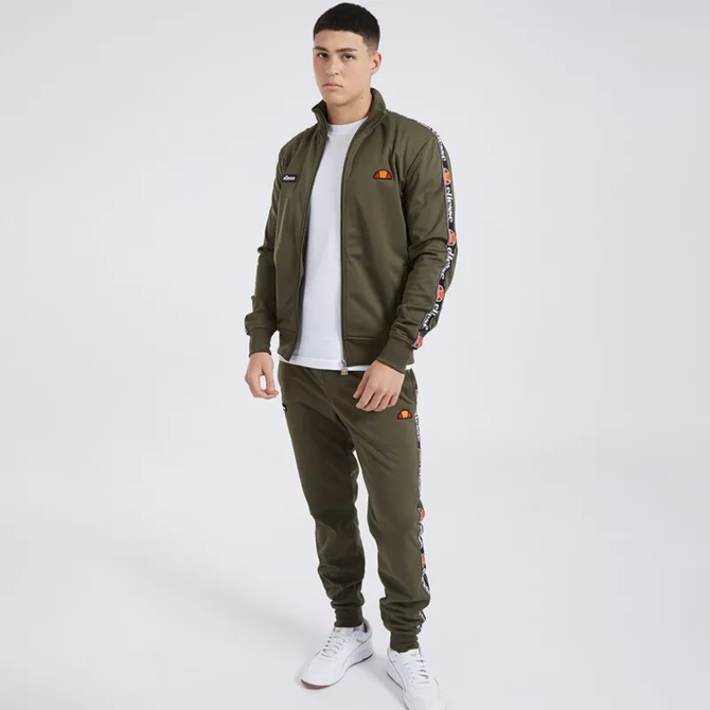 Online Ellesse Herre Giraldo Tapede Poly Tracksuit Khaki kakigrøn
