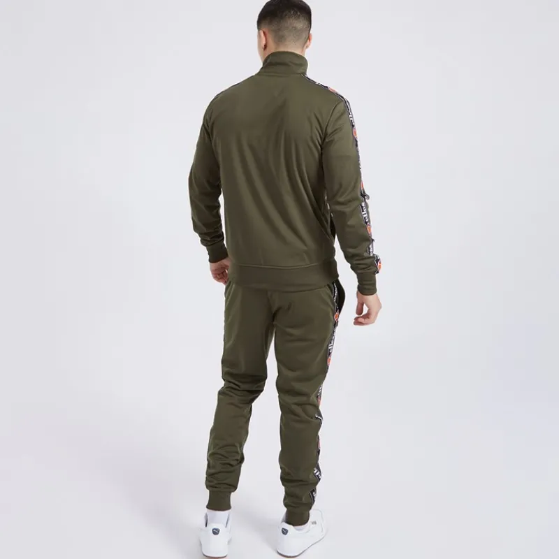 Online Ellesse Herre Giraldo Tapede Poly Tracksuit Khaki kakigrøn