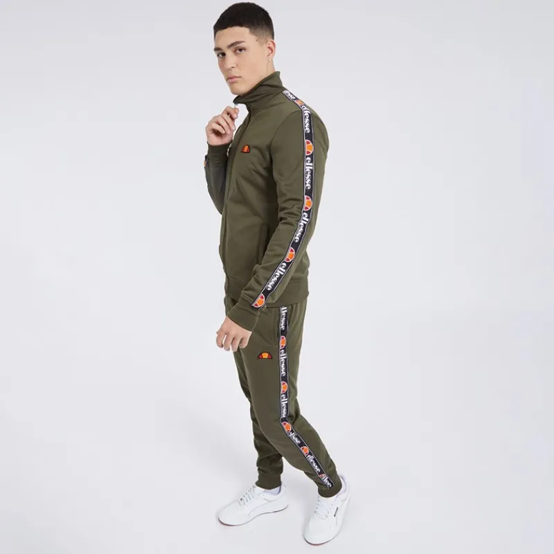 Online Ellesse Herre Giraldo Tapede Poly Tracksuit Khaki kakigrøn