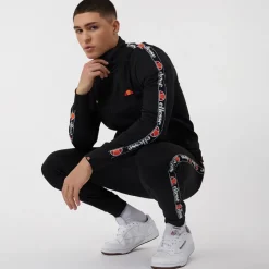 Sale Ellesse Herre Giraldo Tapet Poly Tracksuit Sort