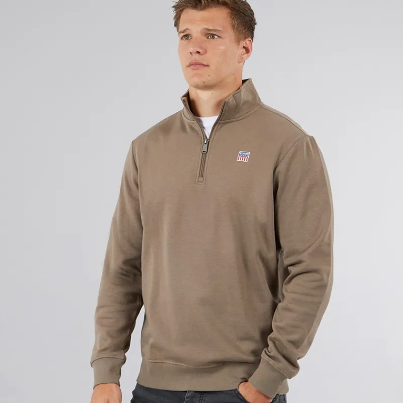 Hot Vinson Herre Glyn Sweatshirt Valnød Brun