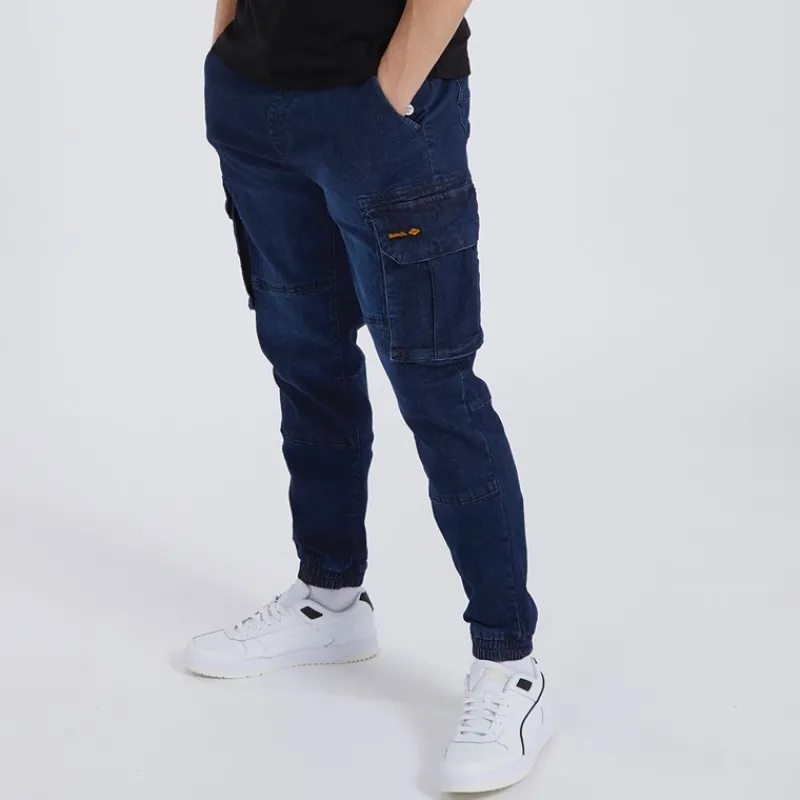New Bench Herre Goffey Slim Fit Jeans Mørk Indigo Vask