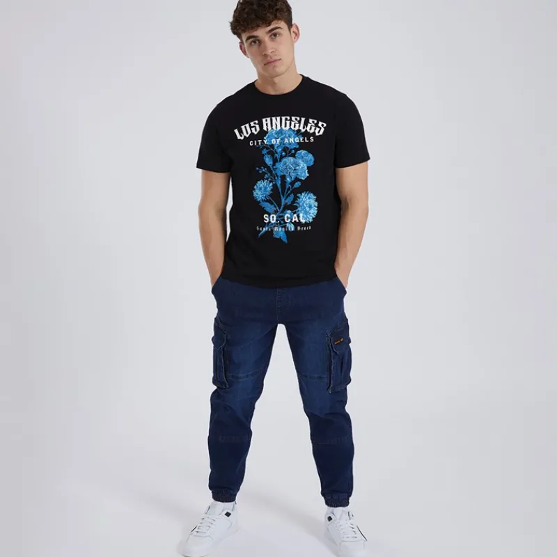 New Bench Herre Goffey Slim Fit Jeans Mørk Indigo Vask