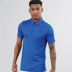 Outlet Puma Herre Golf Icon 2.0 Left Chest Kortærmet poloer Blå