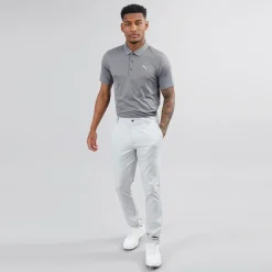 Sale Puma Herre Golf Icon Heather 2.0 Left Chest Kortærmet poloer Grå Grå
