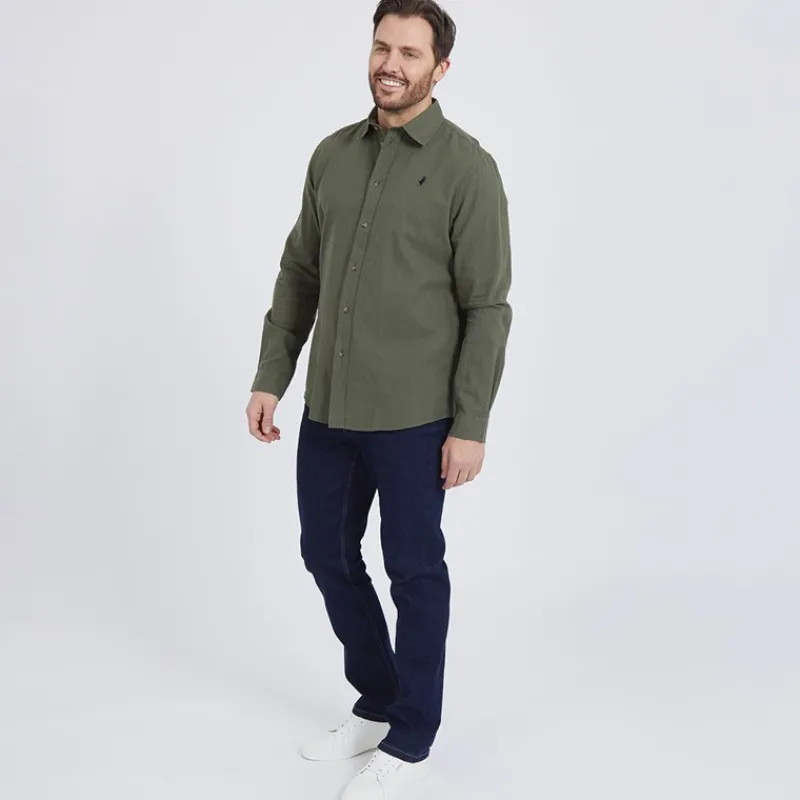 Best MCS Herre Grand Prairie Langærmet shirts kakigrøn kakigrøn