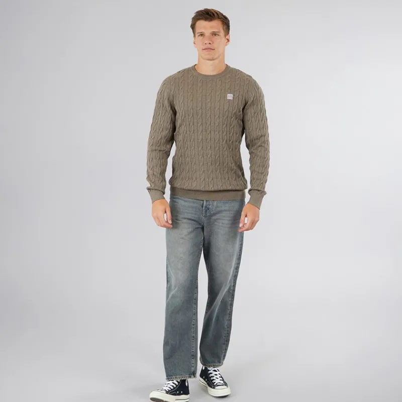 Online Vinson Herre Grant Jumper Melange Brun