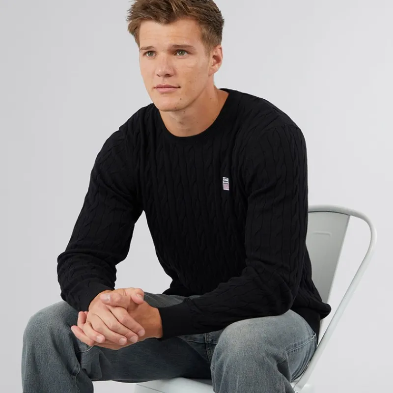 Hot Vinson Herre Grant Jumper Tap Sko Sort