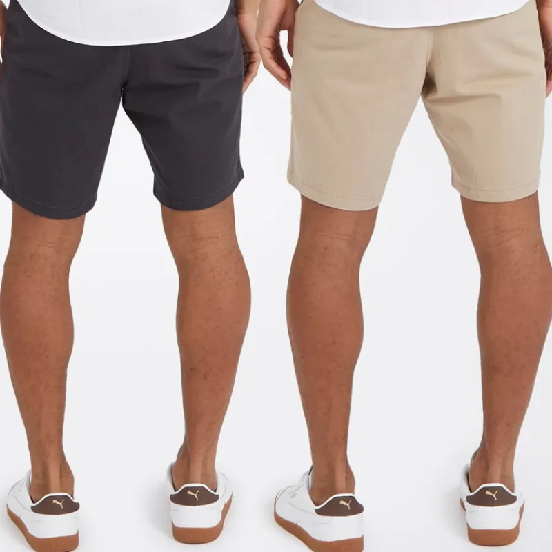Online Brave Soul Herre Hansen Chino Shorts Topak Navy/Stone Marineblå