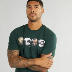 Online Ben Sherman Herre Helmets T-shirts Grøn