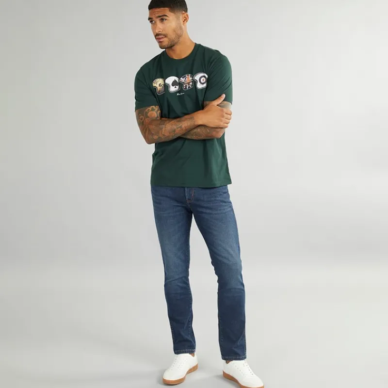 Online Ben Sherman Herre Helmets T-shirts Grøn