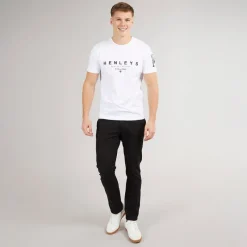 Best Henleys Herre Hentyme T-shirts Hvid
