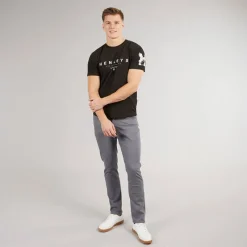 Online Henleys Herre Hentyme T-shirts Sort