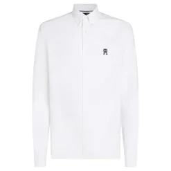 Discount Tommy Hilfiger Herre Heritage Oxford Langærmet Skjorte Optisk Hvid