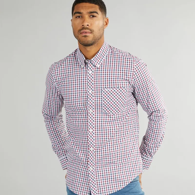 Outlet Ben Sherman Herre House Langærmet shirts Flerfarvet