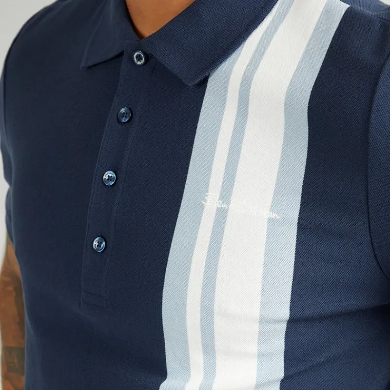 Best Ben Sherman Herre House Mod Kortærmet poloer Blå Marineblå