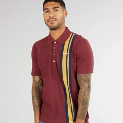 New Ben Sherman Herre House Mod Polo Wine Rød