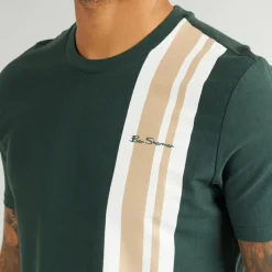 New Ben Sherman Herre House Mod T-shirts Grøn