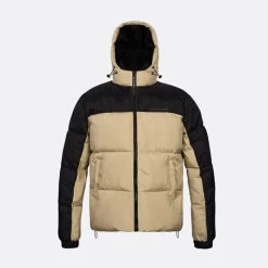 Clearance Copenhagen Legacy Herre Hættejakke Khaki / Sort Light Sand