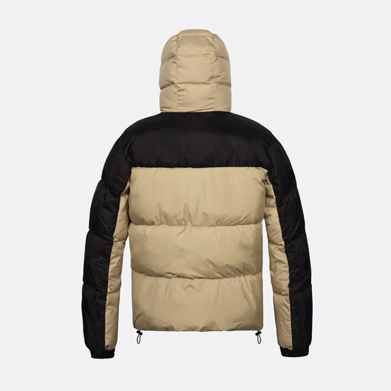 Clearance Copenhagen Legacy Herre Hættejakke Khaki / Sort Light Sand