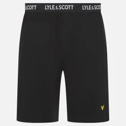 Online Lyle And Scott Vintage Herre Hugo Langærmet Bluse Og Shorts Lounge Sæt Climbing Ivy/Sort
