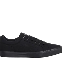 Crosshatch Herre Huseby Canvas Pumps Mono Sort