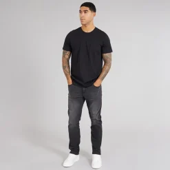 Best Duck and Cover Herre Hydras Jeans Med Lige Ben Sort