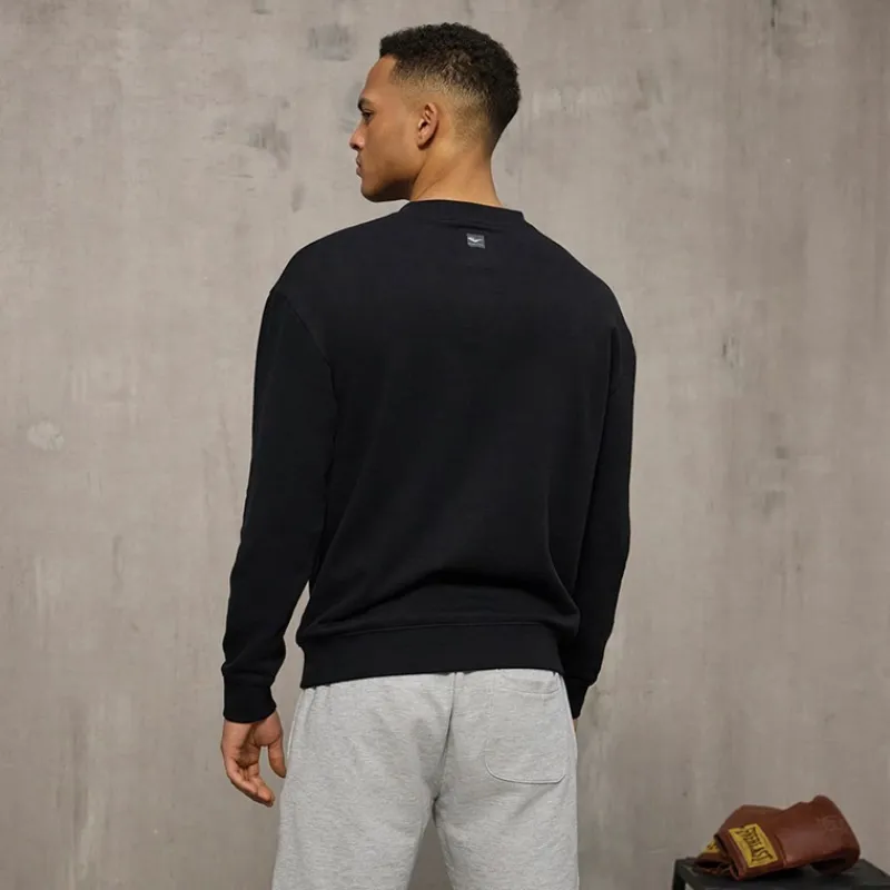 Outlet Everlast Herre Ikonisk Maksimeret Sweatshirt Sort