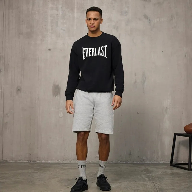 Outlet Everlast Herre Ikonisk Maksimeret Sweatshirt Sort