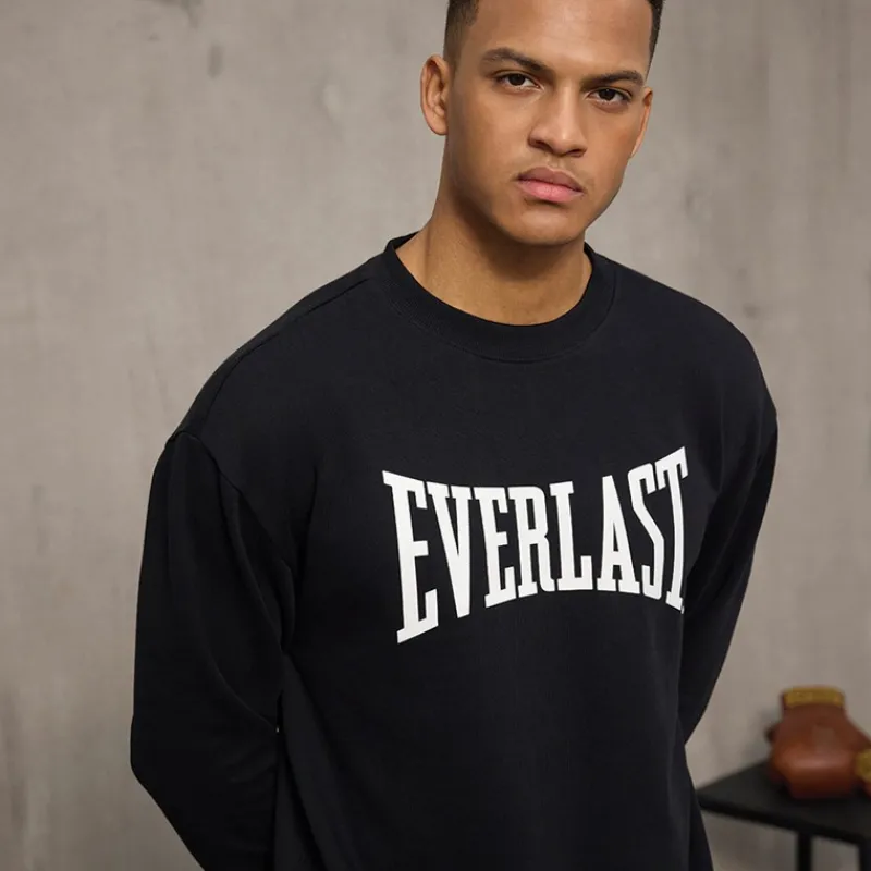 Outlet Everlast Herre Ikonisk Maksimeret Sweatshirt Sort