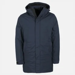 Discount Indicode Herre Inbenyol Frakke Parka Sky Captain Marineblå