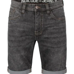Best Indicode Herre Indelmare Denimshorts Sort Vasket Sort