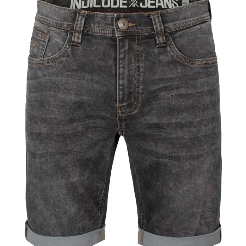Best Indicode Herre Indelmare Denimshorts Sort Vasket Sort