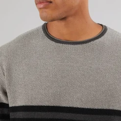 Clearance Indicode Herre Jaluf Jumper Charcoal Mix Grå