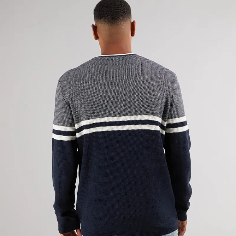 Indicode Herre Jaluf Jumper Sky Captain Marineblå