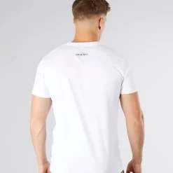 Online Crosshatch Herre Jamals T Shirt Off White