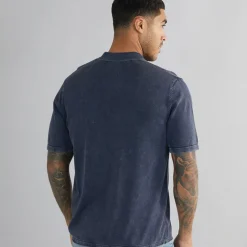 PRODUKT Herre James Strik Polo Skjorte Navy Blazer