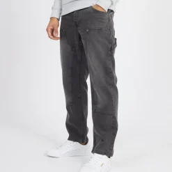 Outlet Brave Soul Herre Joiner Carpenter Løstsiddende Jeans Grå Vask Grå