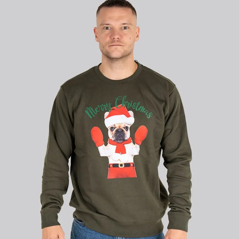 Best Marcus Herre Jule Sweater Olive Green Olivengrøn