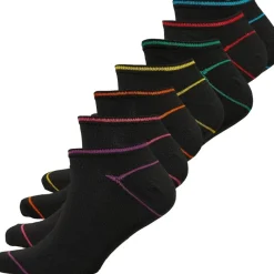 Hot Smith And Jones Herre Kaldin Seven Pack Trainer Liner Trænings sokker Sort
